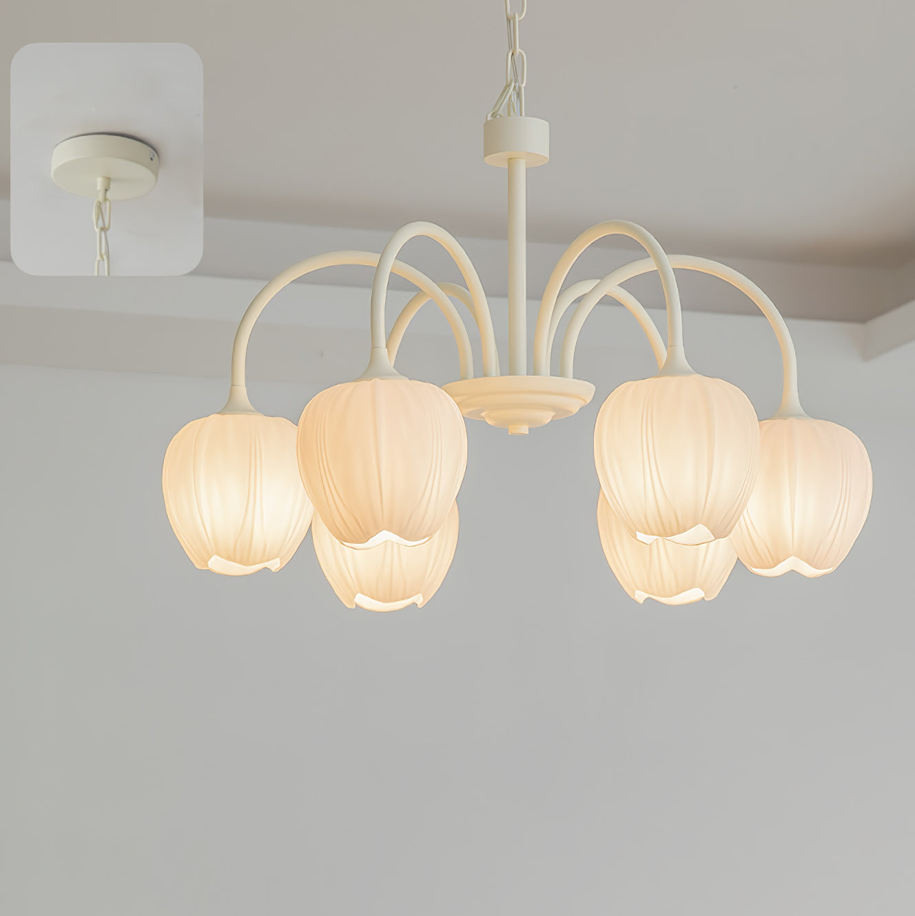 Tulivine | Wisząca lampa LED w kształcie kwiatu