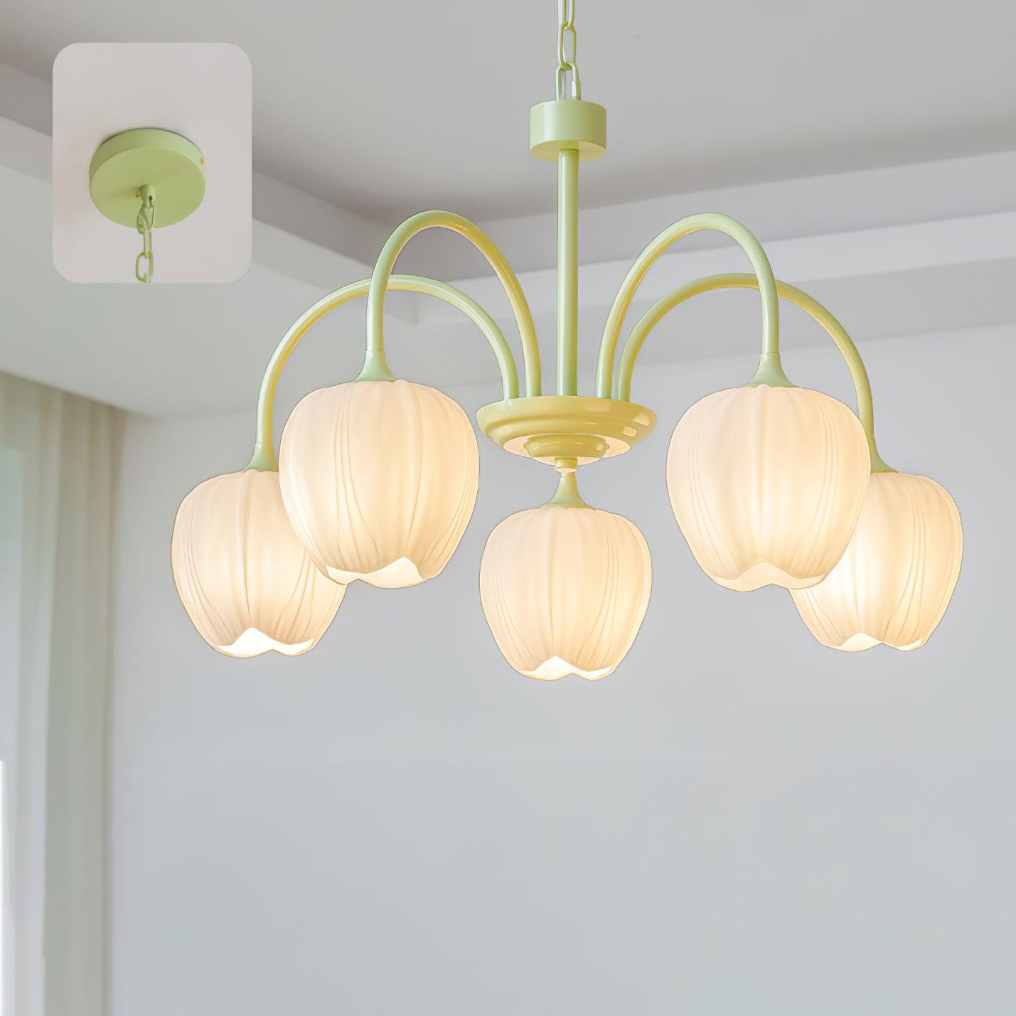 Tulivine | Wisząca lampa LED w kształcie kwiatu