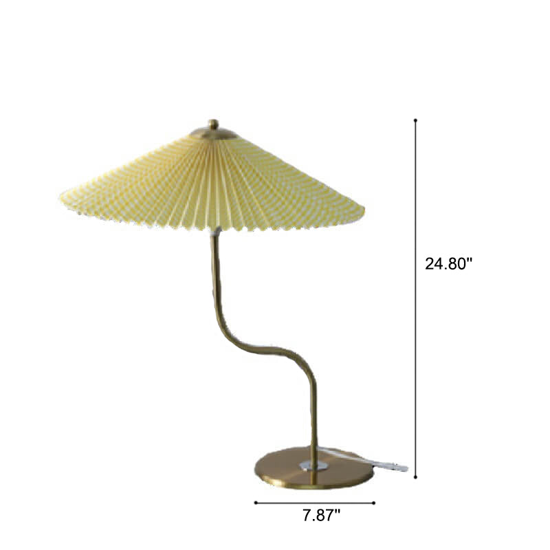 Favora | lampa stołowa z harmonijkowym kloszem