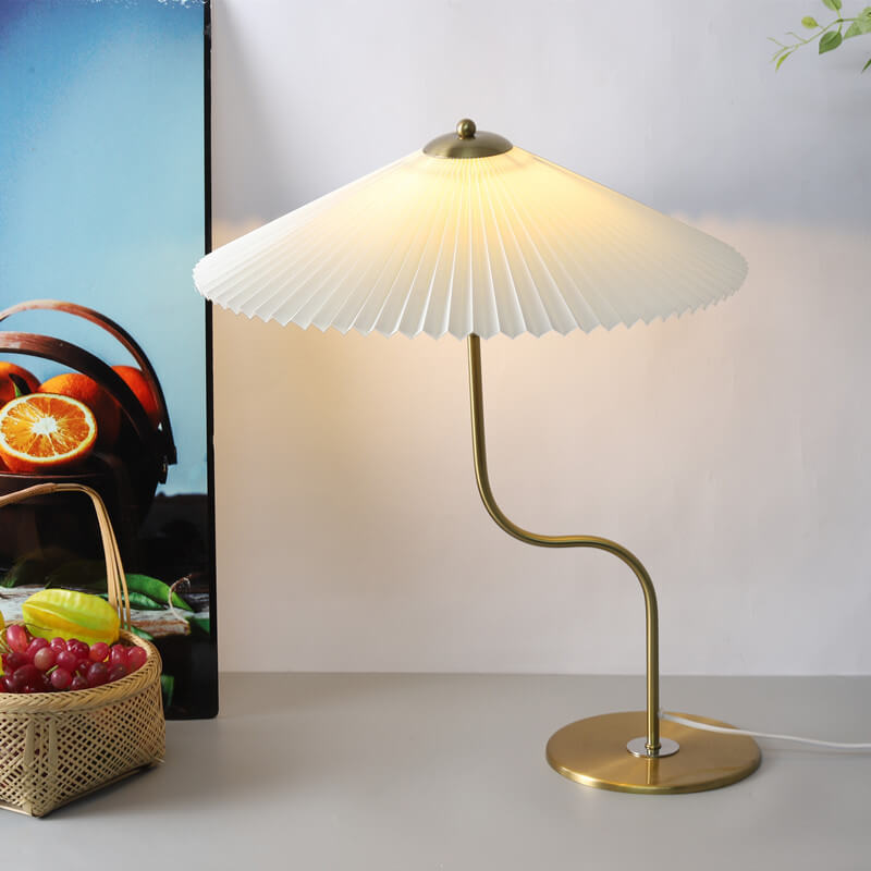 Favora | lampa stołowa z harmonijkowym kloszem