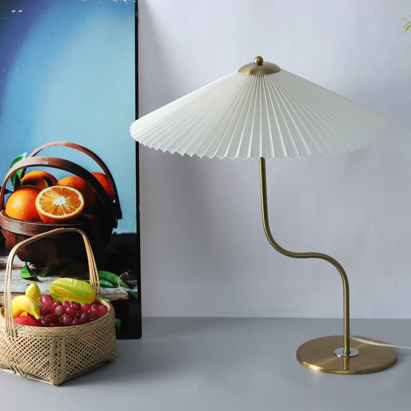 Favora | lampa stołowa z harmonijkowym kloszem