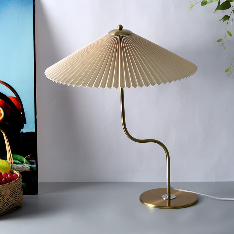 Favora | lampa stołowa z harmonijkowym kloszem