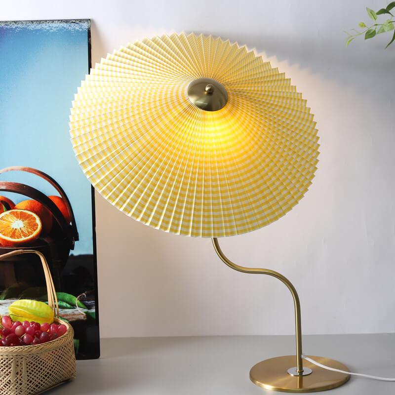 Favora | lampa stołowa z harmonijkowym kloszem