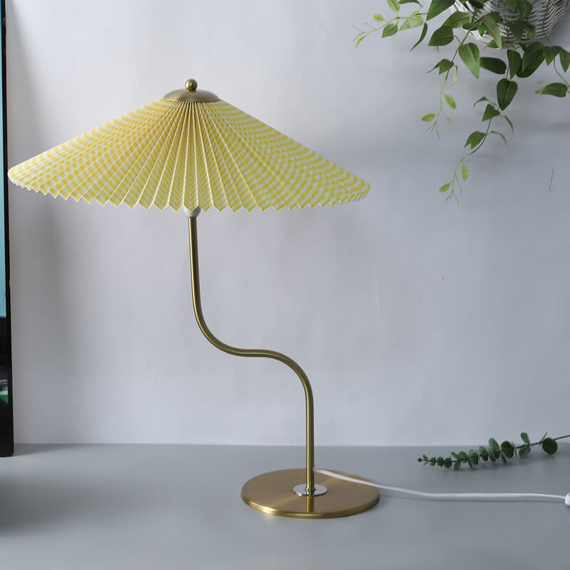 Favora | lampa stołowa z harmonijkowym kloszem