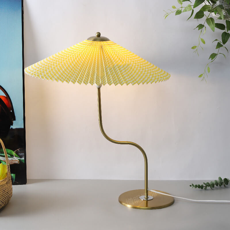 Favora | lampa stołowa z harmonijkowym kloszem