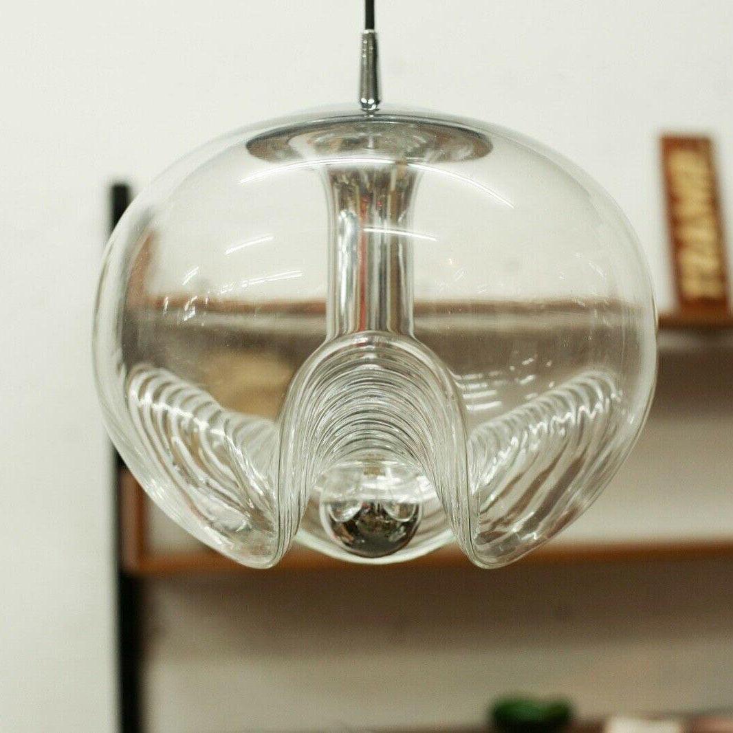 Alviera | Szklana lampa wisząca o rzeźbiarskiej formie