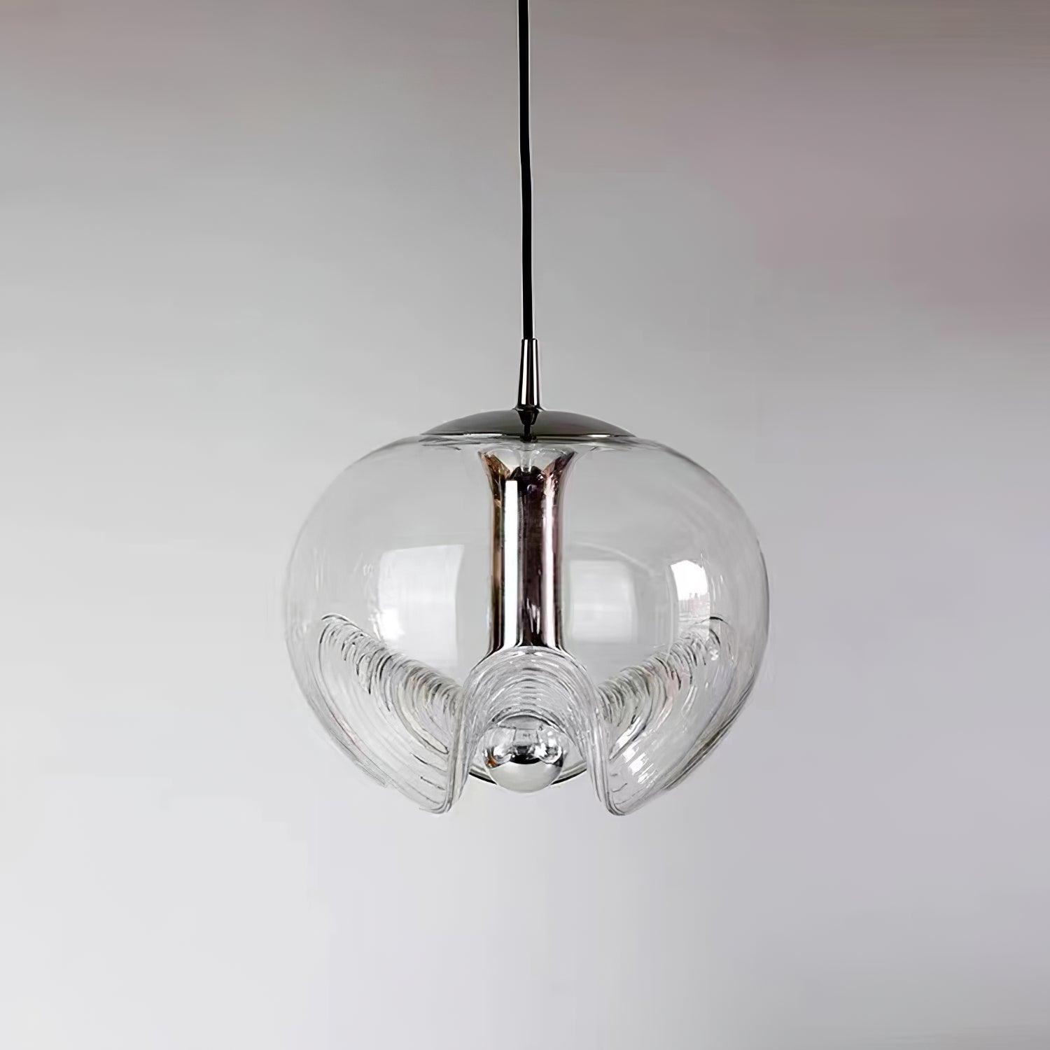 Alviera | Szklana lampa wisząca o rzeźbiarskiej formie
