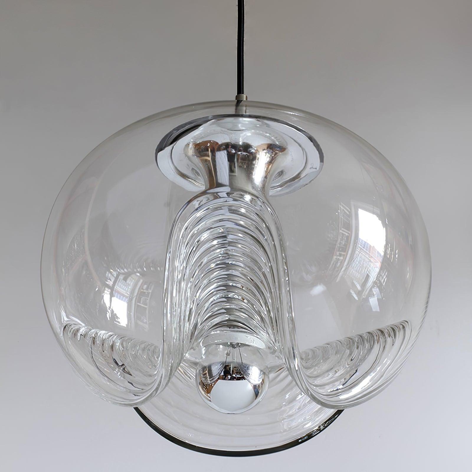 Alviera | Szklana lampa wisząca o rzeźbiarskiej formie