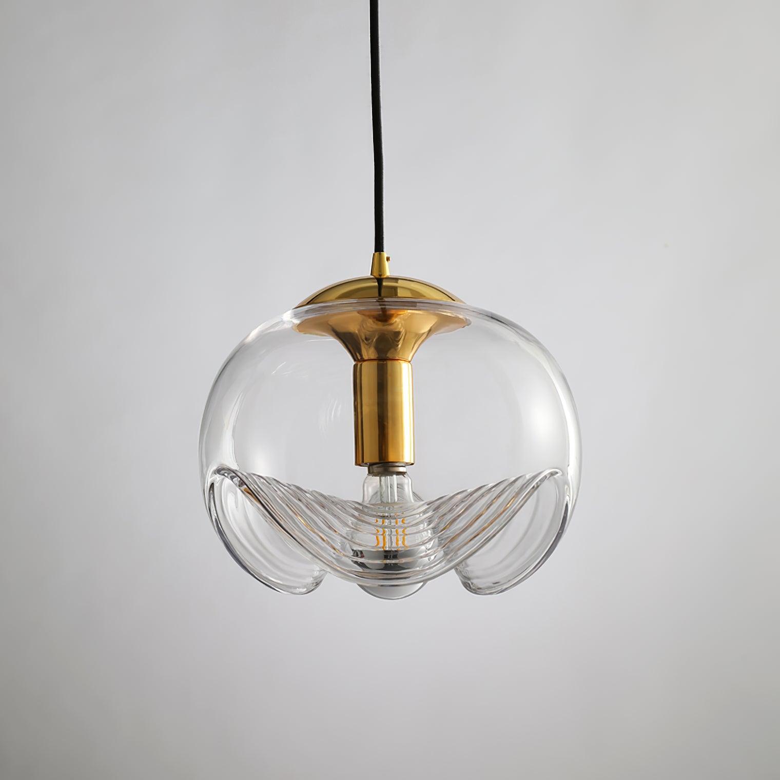 Alviera | Szklana lampa wisząca o rzeźbiarskiej formie