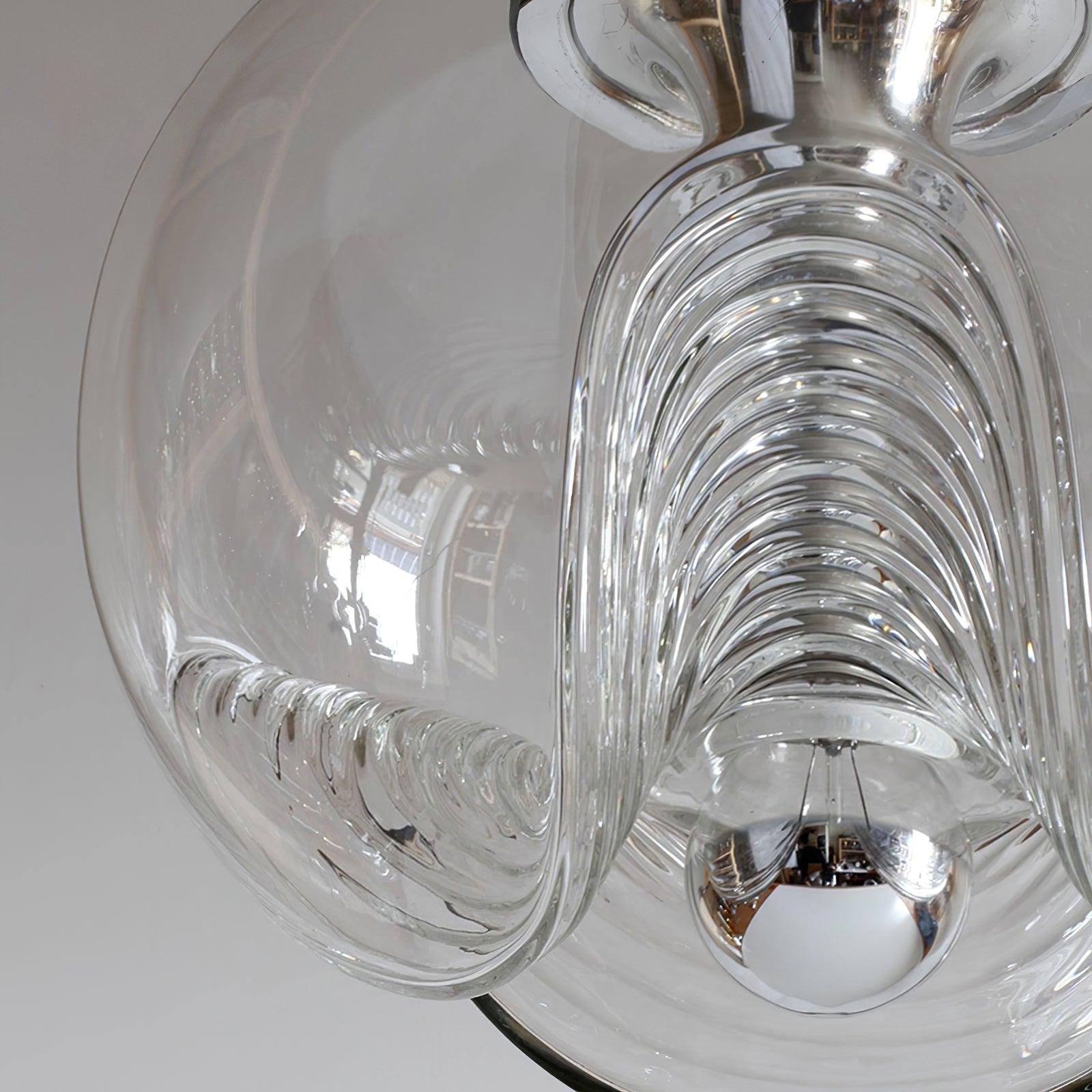 Alviera | Szklana lampa wisząca o rzeźbiarskiej formie