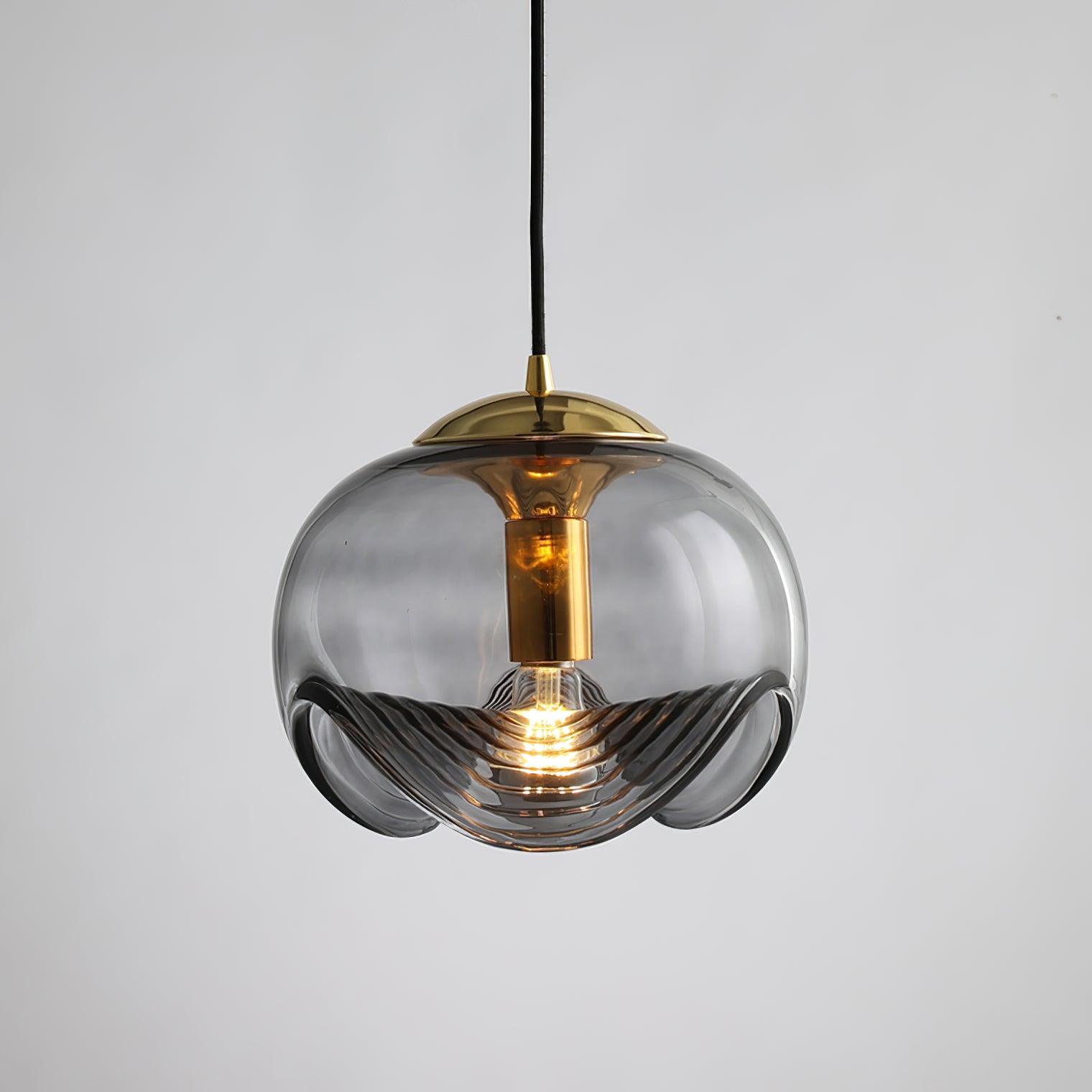 Alviera | Szklana lampa wisząca o rzeźbiarskiej formie