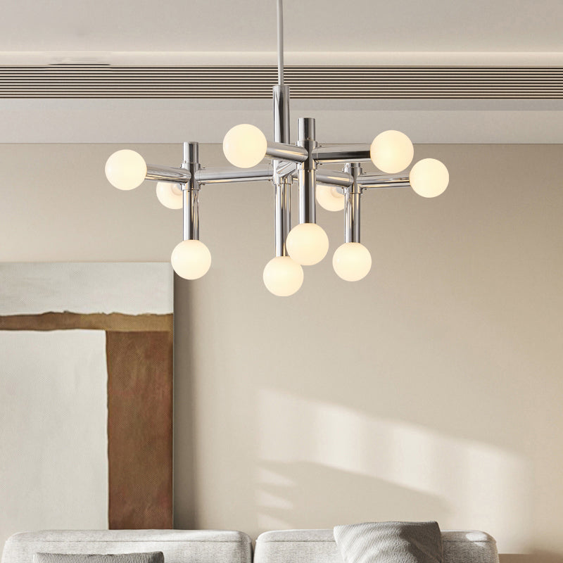 Zerano – nowoczesna lampa sufitowa LED z kulistym kloszem