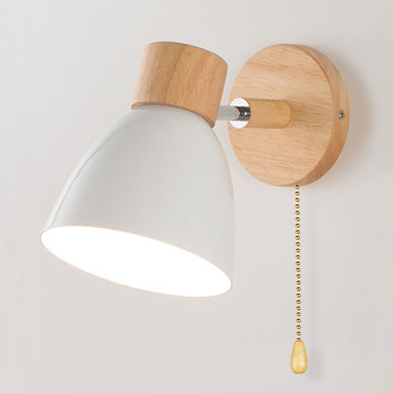 Nordwood | Skandynawska drewniana lampa ścienna