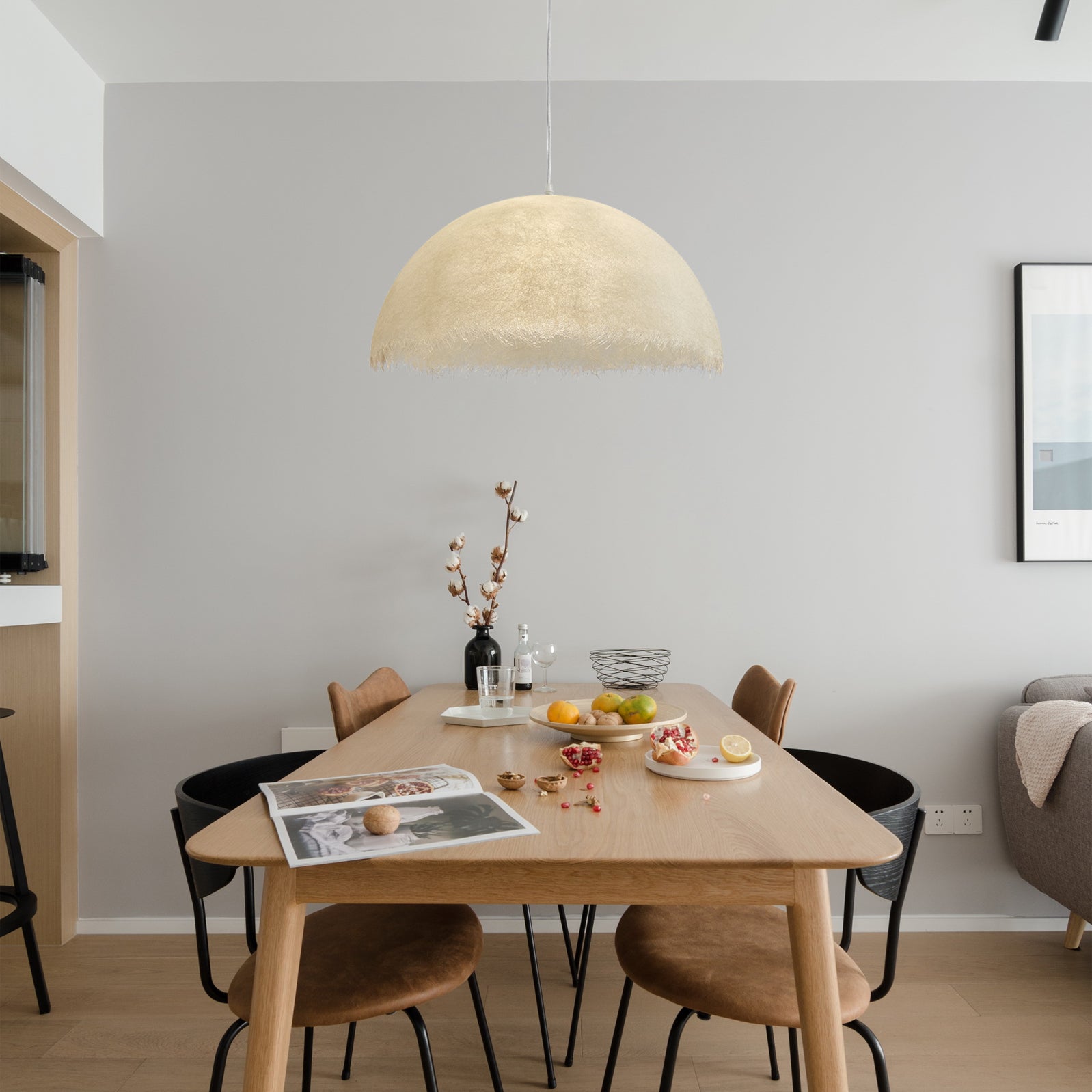 Elvianne | Lampa wisząca półkulista