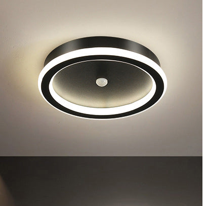 Zerian | Kwadratowa lampa sufitowa z ramką LED