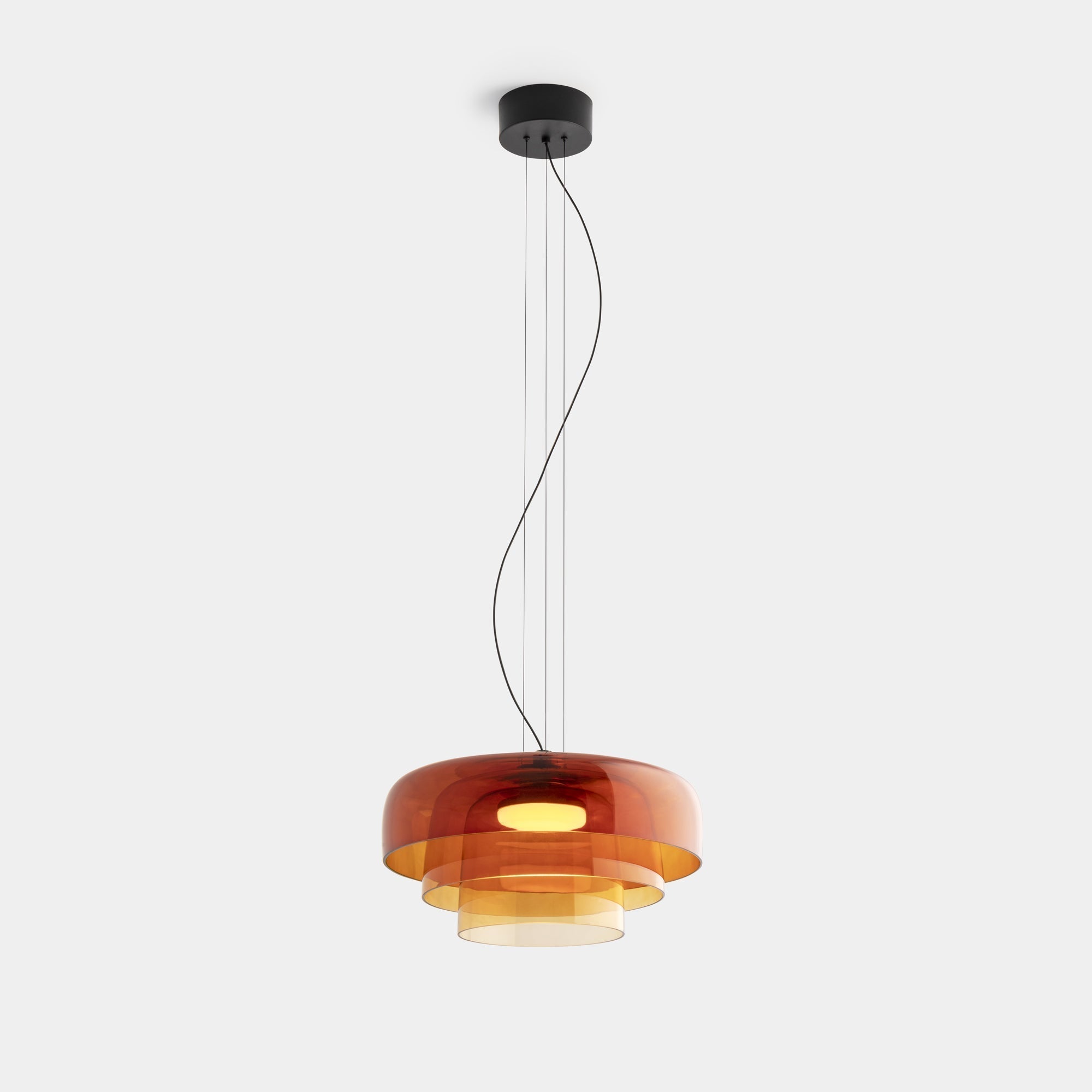 Aureon | Lampa wisząca z barwionego szkła