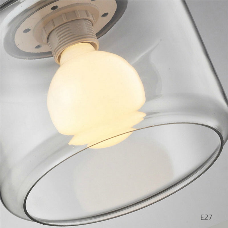 Avelora | Lampa wisząca z ptakiem i szklanym cylindrem