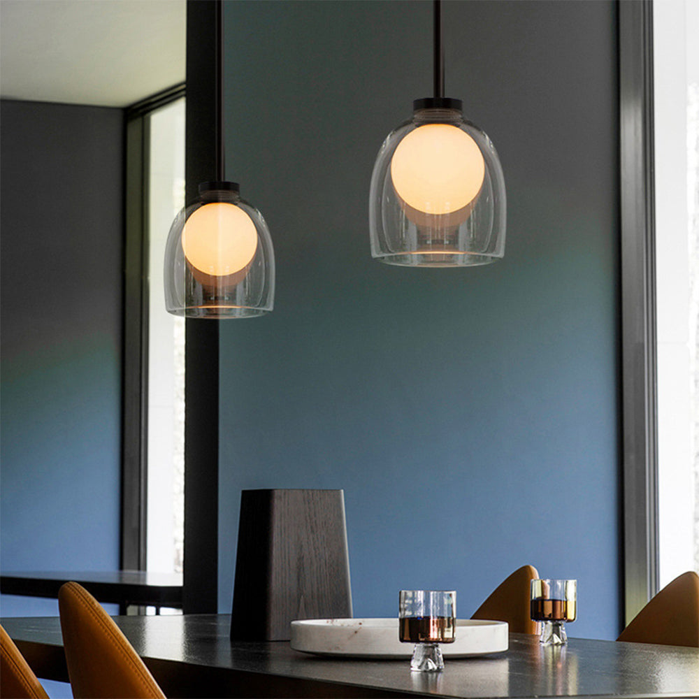 Orvya | Lampa wisząca w szklanym cylindrze
