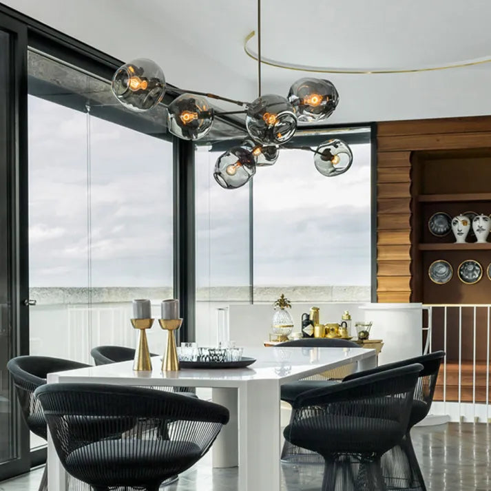 Lumivista | Nowoczesna szklana lampa wisząca LED