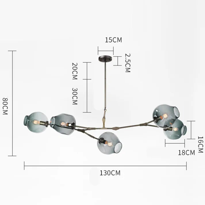 Lumivista | Nowoczesna szklana lampa wisząca LED