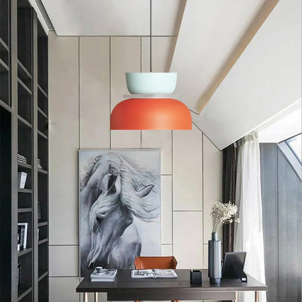 Lunara | Nowoczesna dwukolorowa lampa wisząca