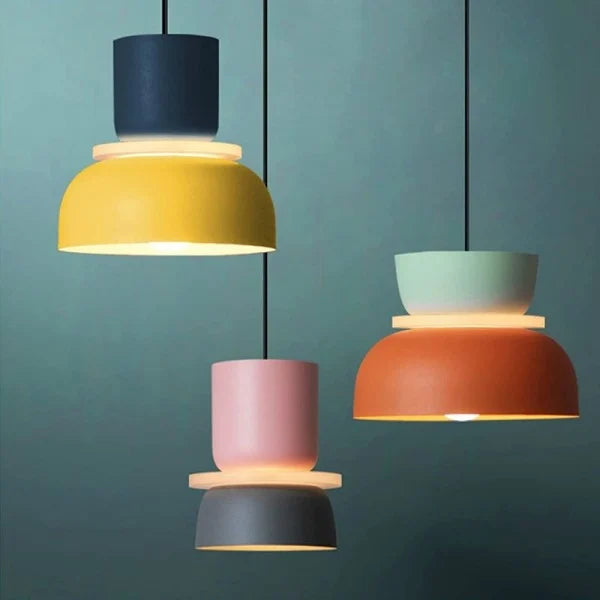 Lunara | Nowoczesna dwukolorowa lampa wisząca