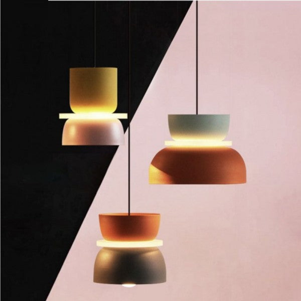 Lunara | Nowoczesna dwukolorowa lampa wisząca