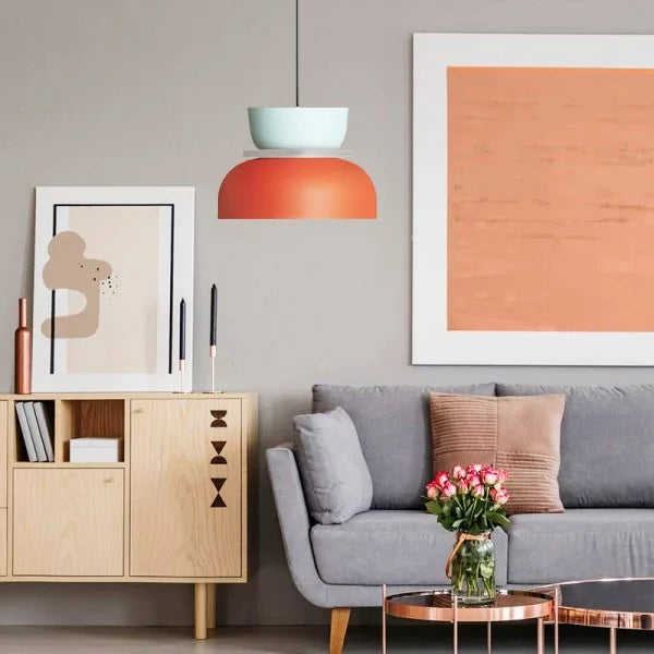 Lunara | Nowoczesna dwukolorowa lampa wisząca