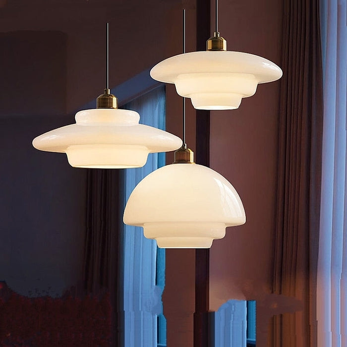 Orvella |  Szklana lampa wisząca w stylu art déco