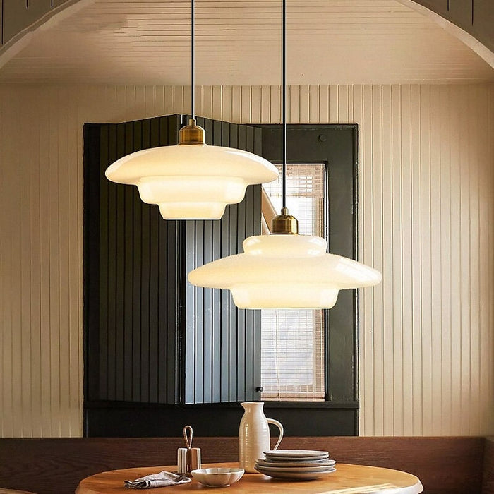 Orvella |  Szklana lampa wisząca w stylu art déco