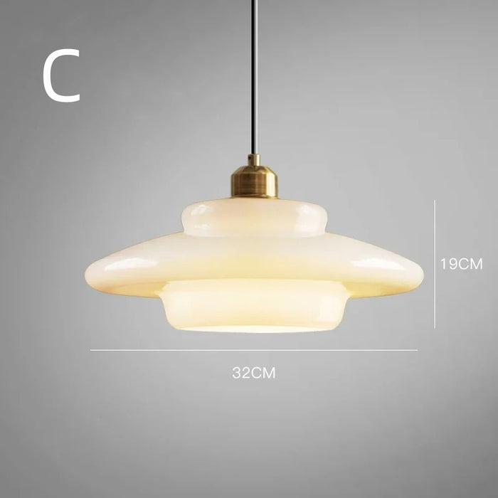 Orvella |  Szklana lampa wisząca w stylu art déco