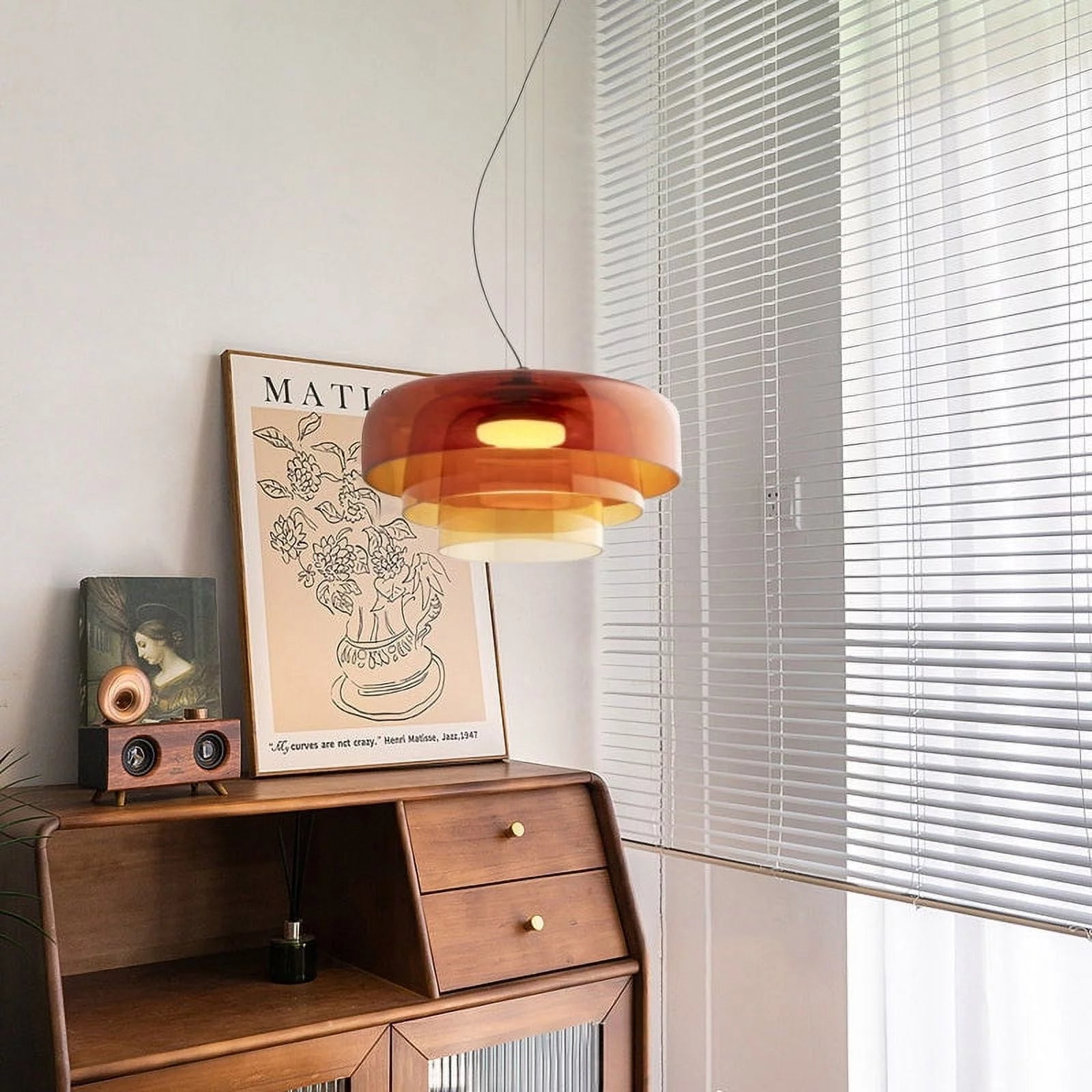 Aureon | Lampa wisząca z barwionego szkła