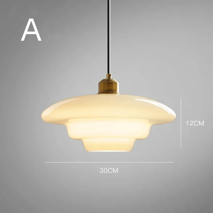 Orvella |  Szklana lampa wisząca w stylu art déco