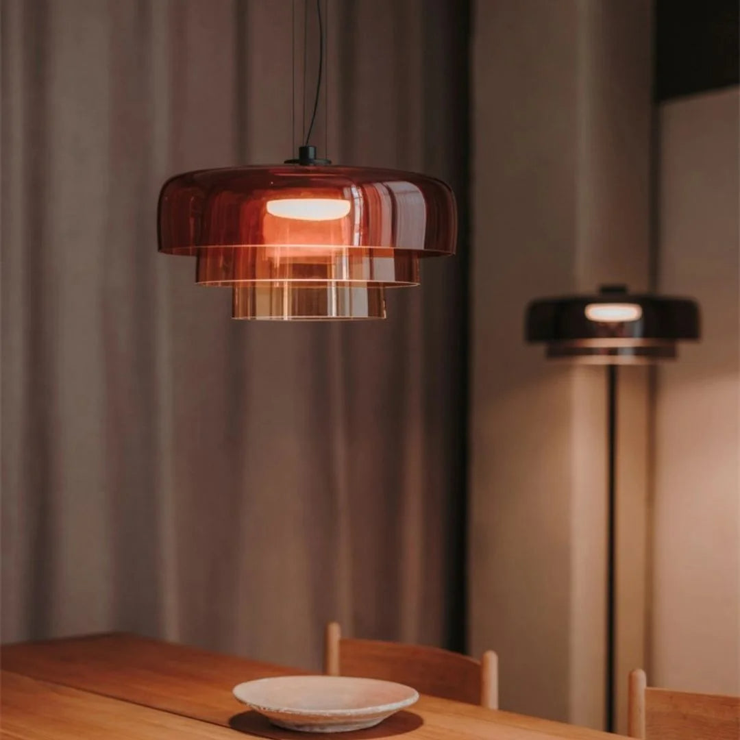Aureon | Lampa wisząca z barwionego szkła