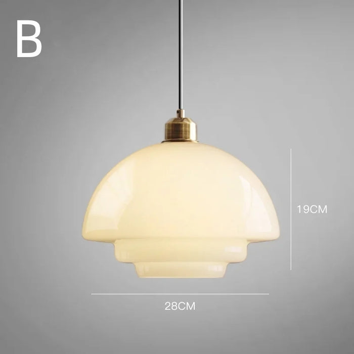 Orvella |  Szklana lampa wisząca w stylu art déco