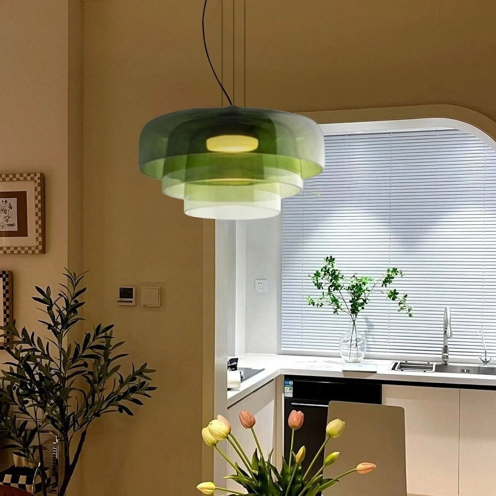 Aureon | Lampa wisząca z barwionego szkła