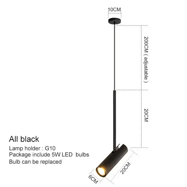 Toriva | Lampa wisząca w kształcie cylindra