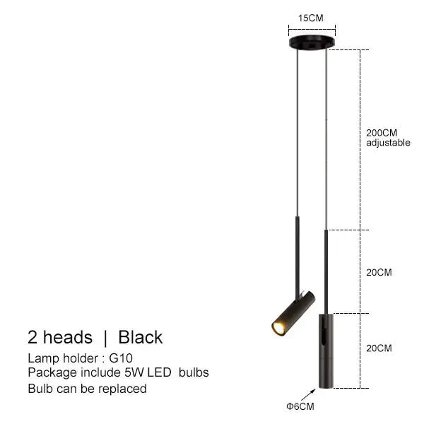 Toriva | Lampa wisząca w kształcie cylindra