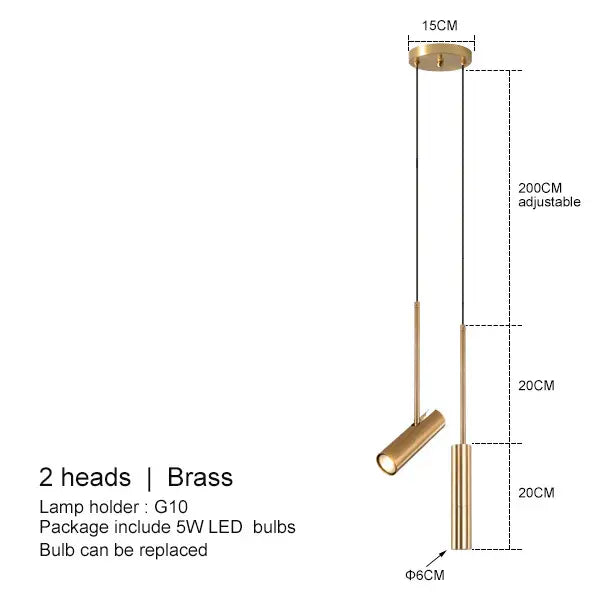 Toriva | Lampa wisząca w kształcie cylindra