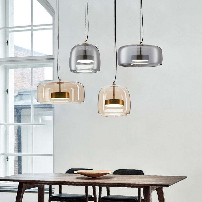 Auralis | Lampa wisząca z kloszem z przezroczystego szkła