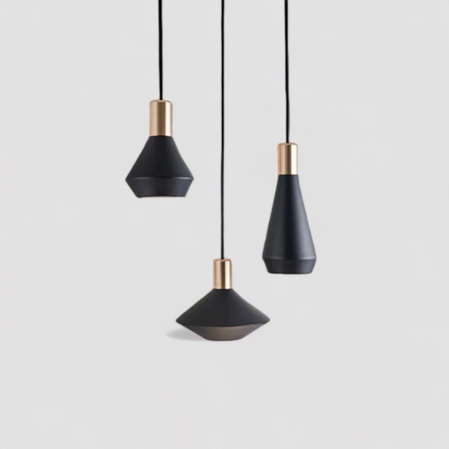 Italia | Minimalistyczna lampa wisząca LED, nowoczesna, czarna