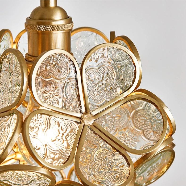 Kształt kwiatu | Szklana lampa wisząca LED