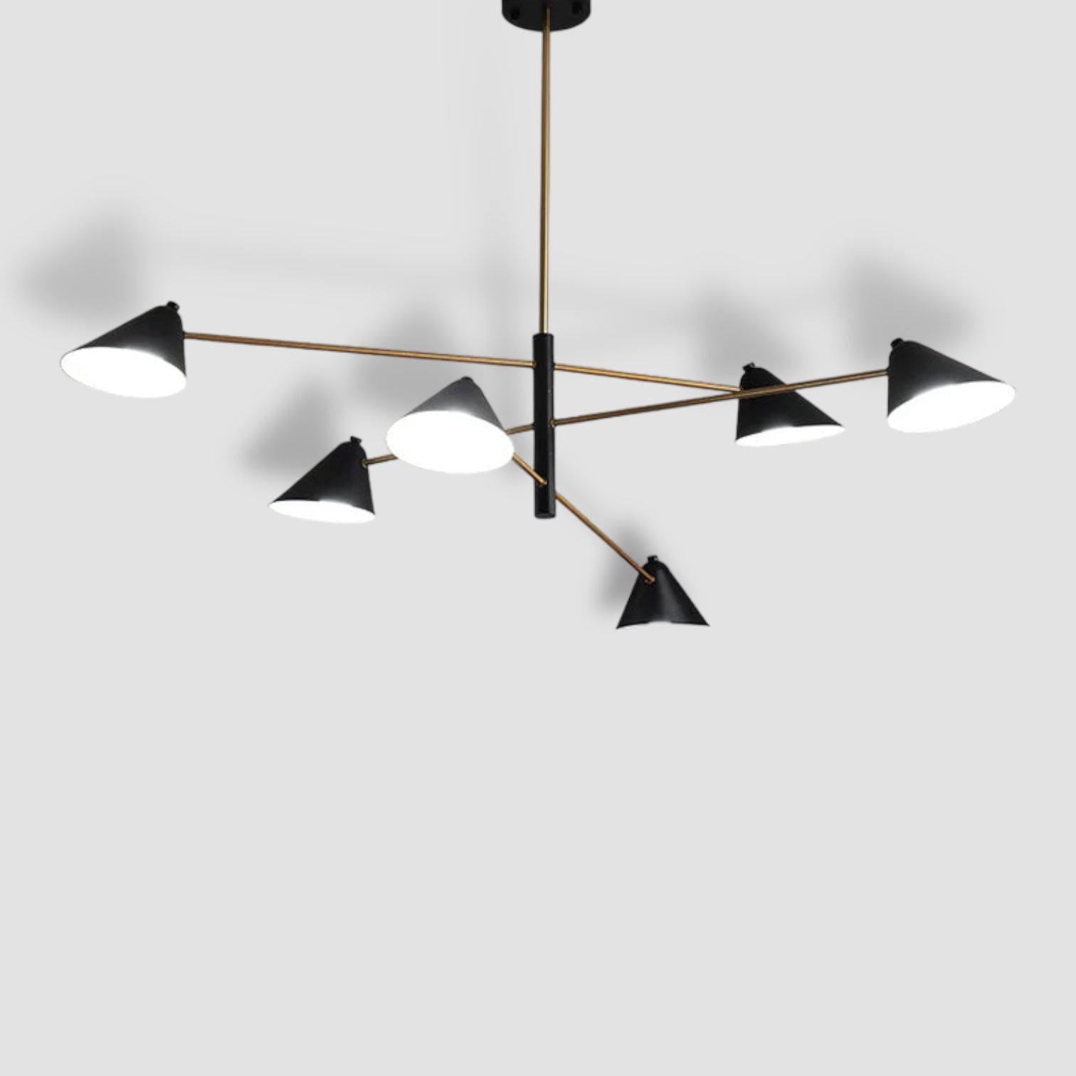 SkandiArt | Metalowa lampa wisząca LED do jadalni