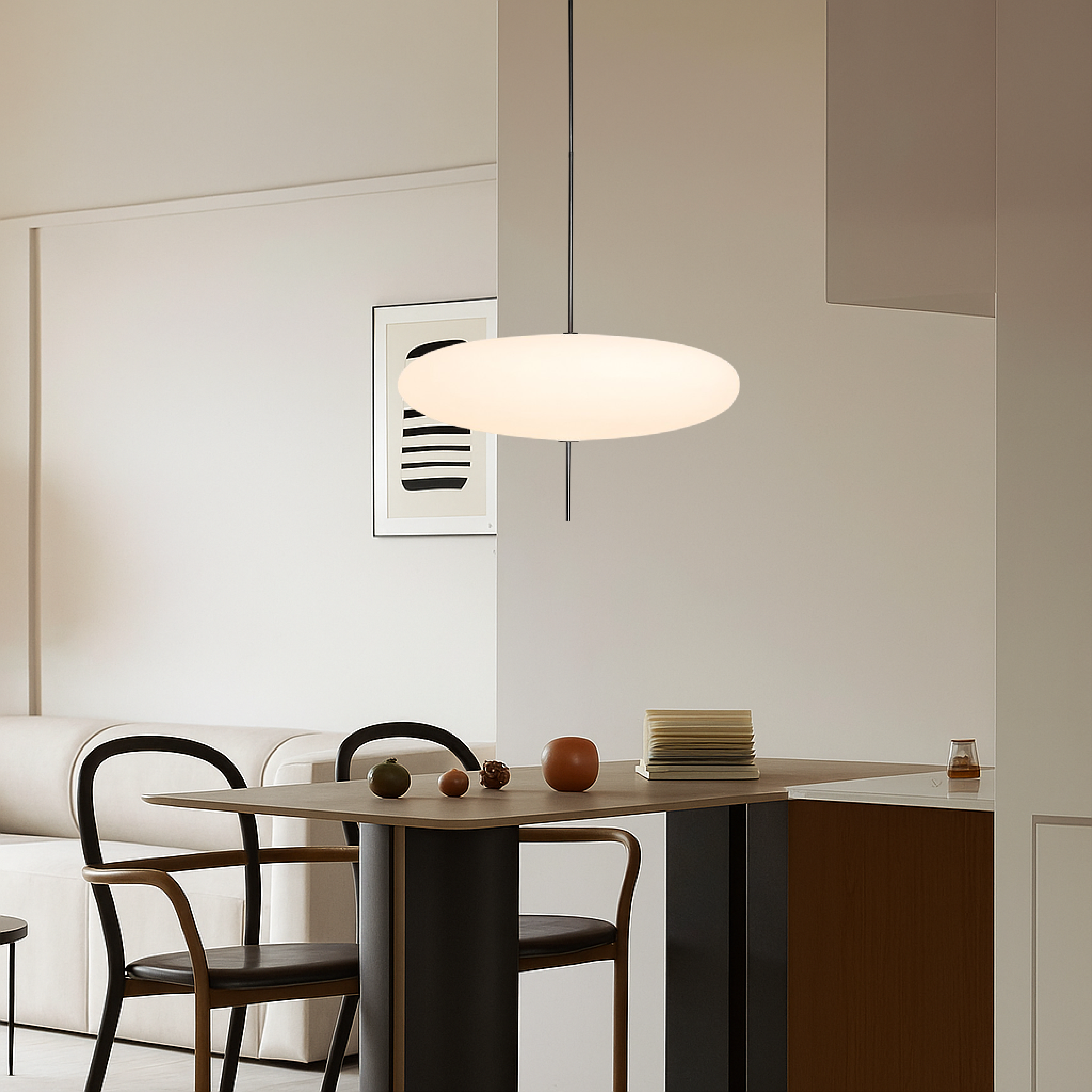 Ovalis | Nowoczesna okrągła lampa sufitowa LED