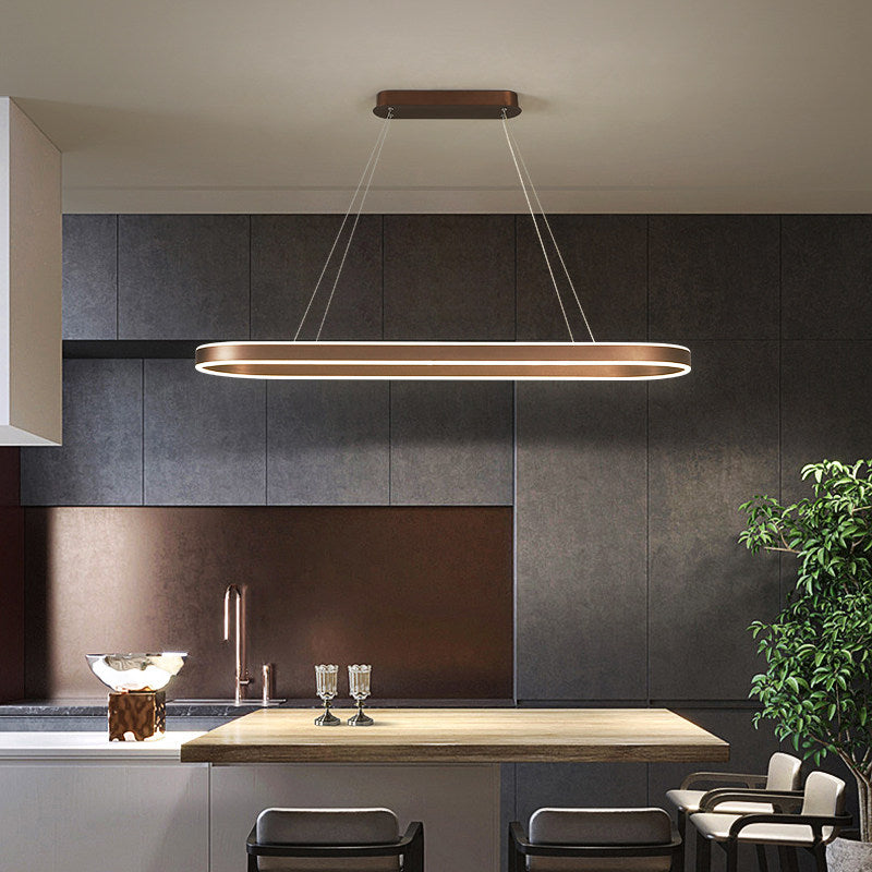 Ellara | Owalna lampa wisząca LED