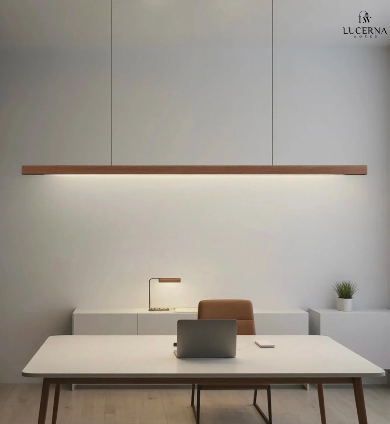 Cedira | Lampa wisząca w stylu drewnianych listew
