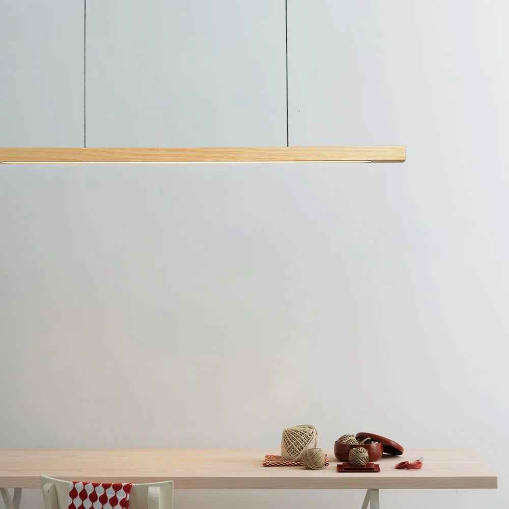 Cedira | Lampa wisząca w stylu drewnianych listew