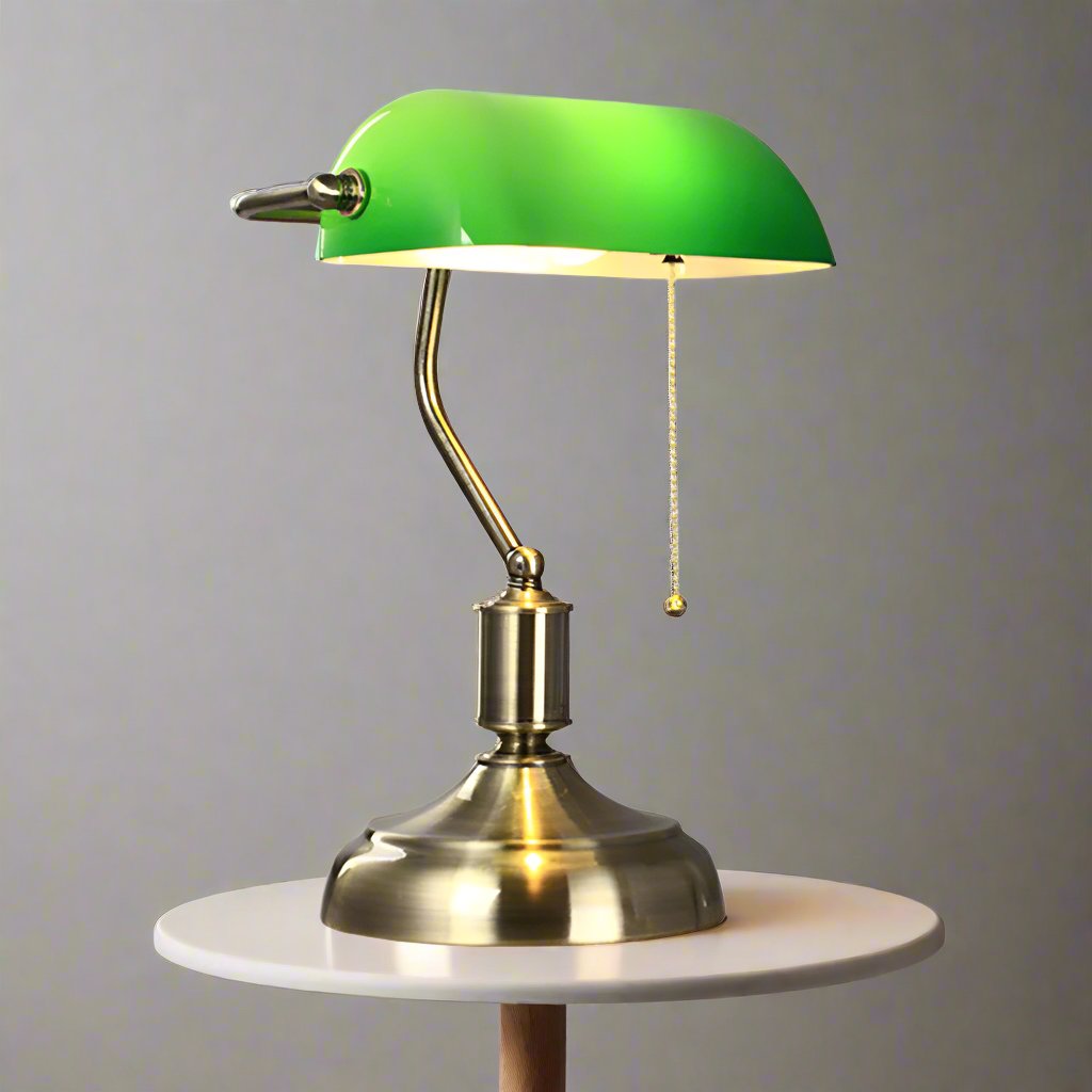Aurelen | lampa biurkowa w stylu retro z mosiądzu