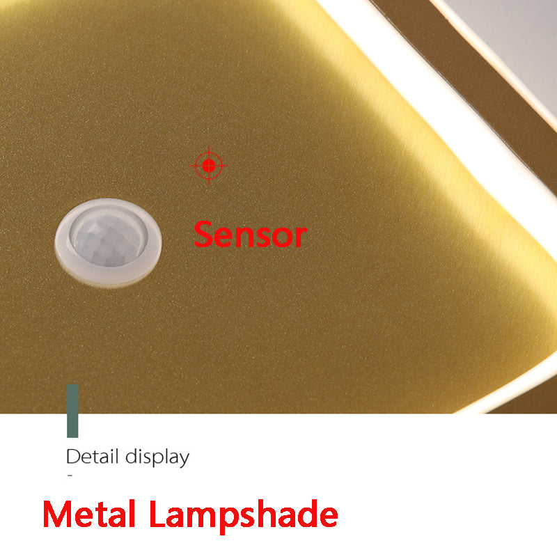 Zerian | Kwadratowa lampa sufitowa z ramką LED