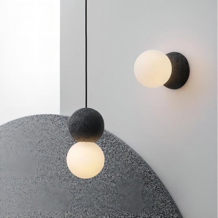 Oriva | minimalistyczna lampa wisząca w kształcie kuli